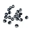 Cuentas de Resina para Ojos 8/10mm Ojo de Diablo Ojo Turco Rayado Señuelo Ojo de Pez Cuentas Bloqueadoras DIY Sueltas