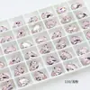 Cristal Dongzhou 12*8mm Pedrería Tipo Gota de Agua con Base Puntiaguda, Accesorios Populares para Uñas, Pedrería Personalizada de Fábrica