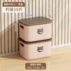 Caja de Almacenamiento de Escritorio para Sala de Estar en Casa con Tapa Gran Capacidad Caja de Almacenamiento de Juguetes Plástico Engrosado a Prueba de Polvo Caja de Almacenamiento de Ropa