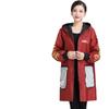 Bata Forrada de Lana Abrigo para Adulto Unisex Cocina Manga Larga Invierno Delantal para Adulto Impermeable Ropa de Trabajo Abrigo Hogar