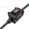Caixa Estanque Online para Exterior com Fio 15mm 30A Alta Corrente Estanque Intermediária Online com Luz Retardante de Chama Interruptor Ponto Prateado