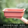 Maceta Rectangular Pequeña de Resina para Uso Doméstico, Cerámica de Imitación Arena Púrpura, Adecuada para Plantas Verdes, Bonsái de Árbol de Banyan, Venta al por Mayor