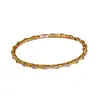 Pulseira Aberta Estilo Coreano Zircônia Cúbica Coração Geométrico Nó de Bambu Pulseira de Luxo Leve Sensação de Alto Padrão Design com Senso Joia de Mão de Nicho Atacado
