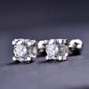 Aretes de tuerca de rosca de plata 925, aretes de tuerca de diamante con cabeza de toro de moda clásica, aretes de tuerca chapados en oro de 18K, aretes de tuerca de rosca con cabeza de toro