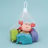 Juguete de Playa para Niños con Spray de Agua Esmaltado Goma Suave Animal Pequeño Dinosaurio Jurásico Juguete para Bebé
