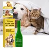 Yegbong Gotas para el Cuidado de la Piel de Mascotas Agente de Limpieza Suave para Gatos y Perros, Agente de Cuidado Diario para Suavizar la Piel y el Pelaje