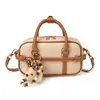 Bolsa Bowling Fashion Estilo Coreano Feminina 2026 Nova Textura de Alto Padrão Cor Contrastante Bolsa de Ombro Transversal para o Dia a Dia