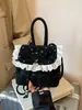 2026 Nuevo Lindo de Lunares con Lazo y Encaje Estilo Girly de Moda Mochila Pequeña Bolso Cruzado