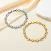 Pulsera de Trébol de Cuatro Hojas de la Suerte Hecha a Mano Minimalista Europea y Americana con Cierre de Langosta, Estilo de Lujo Ligero de Nicho, Joyería Versátil de Amistad