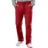 Pantalones de chándal sueltos rectos de sarga pequeña TK para hombre, de talla grande, deportivos casuales para correr, con franjas laterales, transfronterizos de Amazon, europeos y americanos