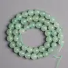 Estilo Chino Cuentas Sueltas Material para Pulsera de Cuentas DIY Cuentas de Piedra Natural Calcedonia Verde Claro Cuentas Verdes
