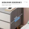 Mesita de noche, diseño simple y espacioso, mueble de almacenamiento multifuncional con cajones, mueble de almacenamiento de varias capas, mueble pequeño para uso doméstico