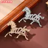 Broche Caballo Zodiaco Chino 2026 con Acabado de Alta Gama, Moderno Broche de Caballo 3D