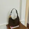 Bolso de mano retro minimalista de gamuza, gran capacidad, con un diseño sofisticado y discreto, perfecto para uso casual, un bolso de hombro elegante y versátil