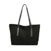 Bolsa Tote Grande de Capacidad Simple para Viajes Diarios Europeos y Americanos para Mujer, Bolso de Hombro Individual Retro Esmerilado de Temperamento de Alto Valor