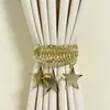 Nueva Hebilla de Cortina Simple Europea y Americana Transfronteriza Estrella Luna Anillo de Resorte Correa de Cortina Hebilla de Cortina Sin Perforaciones Venta al por Mayor
