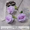 Flor Artificial Anna Rose de 3 Cabezas Simulada Flor para Boda Flor Artificial de Seda de Alta Gama Adornos Flor Decorativa para Sala de Estar Venta al por Mayor