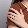 Design Europeu e Americano Anel de Abertura Nariz de Porco Totalmente Cravejado Zircônia Dourada Exquisito Simples Estilo Frio Acessórios Personalizados para Homens e Mulheres