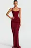 Amazon 2026 Europeo y Americano Nuevo Sin Mangas Cintura Alta Atado Ajustado Elegante Plisado Tridimensional Patchwork Envolvente de Cadera Vestido Largo Mujer