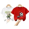 Atuendo de Verano Elegante para Niños Camiseta a la Moda de Calle de Algodón Puro de Manga Media Nueva 2026 Camisa Casual