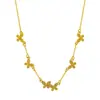 Brillante Collar Colgante de Mariposa Moda Femenina Nuevo Diseño Chino de Nicho Cadena para Clavícula de Mariposa Danzante de Gama Alta