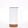 Caneca de negócios transfronteiriça 20/12oz aço inoxidável 304 caneca de escritório fundo de cortiça copo térmico com alça