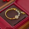 Gerente de Fábrica Recomienda [Flores Florecen Diez Millas] Pulsera de Jade Hetian Natural Pulsera Retro