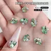 Acessórios para Unhas Azul Lago Claro com Cristais K9 Brilhantes, Sem Base, Arranjos de Diamantes Feitos à Mão, Unhas de Cristal Coloridas