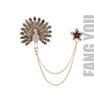 Corrente de Colar Broche de Desenho Animado Coroa Âncora Dourado Prateado Pingente Acessórios para Bolsa Alfinete de Casal Original e Requintado