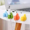 Gancho Multifuncional para Polegar, Gancho Adesivo sem Perfuração, Cabo de Dados, Clipe de Fixação para Cabo de Carregamento de Celular, Armazenamento e Organização para Dormitório