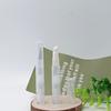 Tubo de gloss labial anti-acne transparente branco 3ml caneta giratória plástico corretivo batom tubo material de embalagem cosmética em estoque