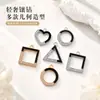 Exquisito Colgante de Corazón Geométrico Triangular DIY para Collar, Accesorios de Joyería Directamente del Fabricante, Se Puede Mezclar y Enviar Transfronterizo