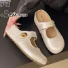 Nuevos Mocasines de Estilo Francés para Mujer Primavera/Verano 2026, con Tacón Oculto, Suela Gruesa y Punta Cerrada, Adecuados para Usar con Faldas, Zapatos sin Cordones