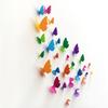 Fabricante de Calcomanías de Pared Venta al por Mayor Nuevas Mariposas Estéreo 3D 21 Piezas para Dormitorio y Sala de Estar Calcomanías de Pared Sk-Hd-001-006