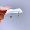 Pendientes de Aro Pequeños de Moda de Venta Caliente Transfronteriza Hebilla de Oreja Temperamento Simple Estrella Luna Zircón Pendientes Pendientes al Por Mayor