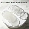 Bledo de silicona redondo, elástico y suave, no absorbe el polvo, herramienta de belleza para uso húmedo y seco, bledo transparente para loción y cushion