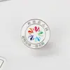 Insígnia de Metal Personalizada Insígnia Escolar de Estudante Insígnia de Liga Broche Corporativo Crachá com Nome da Empresa Crachá de Trabalho Banhado a Prata