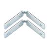 Pieza de Fijación sin Manija para Gabinete Código de Esquina Ángulo Recto de 90 Grados Hierro Engrosado Accesorios de Herrajes para Muebles Conector para Puerta de Gabinete de Cocina Ventana