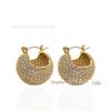 Brincos de diamante com pequenas bolas distintas, design da Coreia do Sul, brincos de vento frio europeus e americanos, brincos de prata 925 com diamantes completos