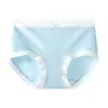 7639 Ropa Interior Femenina Sin Costuras, Cómoda, Amigable con la Piel, Algodón Puro, Refuerzo Antibacteriano, Estilo Juvenil, Ropa Interior de Triángulo Transpirable