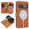Compatible con Google Pixel 11ProXL, funda tipo flip magnética 2 en 1 para teléfono con ranura para tarjetas y soporte de carga inalámbrica
