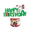 Decoración de Cumpleaños Fiesta de Rugby Transfronteriza Suministros Set para Fiesta de Fans del Super Bowl Banderín Banderas Banderines Espirales Insertables