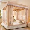 Nuevo Modelo 2025 Mosquitero Anti-Caídas para Niños con Base Completa, Cortina de Cama para Bebé en Casa con Dosel Integrado para Cama con Cremallera, No Requiere Instalación, Estilo Tienda Mongol