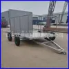 Remolque de Plataforma para Transporte de Residuos de Acero Inoxidable, Entrega Puerta a Puerta, Remolque de Plataforma de Placa de Acero Engrosada, Artículo Predeterminado