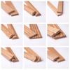 Moldura de Madera Maciza de Fresno para Bordes de Puertas, Marcos de Ventanas, Decoración de Pared de Fondo de Techo Estilo Centroeuropeo, Moldura de Madera, Panel Plano de Madera Maciza