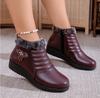 Zapatos de Algodón con Forro de Felpa de Invierno, Cálidos y Engrosados, Zapatos de Algodón de Suela Blanda para Mujer, Impermeables y Antideslizantes para Mujeres de Mediana Edad y Mayores, Zapatos de Algodón para Mamá