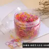 Elástico de Borracha Elástico de Cabelo Feminino Espessado Elástico de Cabelo Descartável Alta Elasticidade Durável Anel de Borracha Preto Pequena Faixa de Cabelo para Adultos