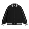 Uniforme de Béisbol Americano de Alta Gama de Moda Chaqueta Cardigan Holgada con Cremallera Chaqueta Sudadera Logotipo Impreso Personalizado