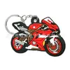 Llavero colgante para motocicleta transfronteriza, personaje de dibujos animados, PVC, goma suave, llavero, hebilla, llave de coche, colgante para mochila escolar