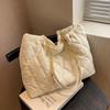 Bolso de Cadena de Rejilla para Mujer, Gran Capacidad, Nuevo Moda 2026 Otoño e Invierno, Bolso de Mano de Tela de Nylon para la Clase y el Trayecto